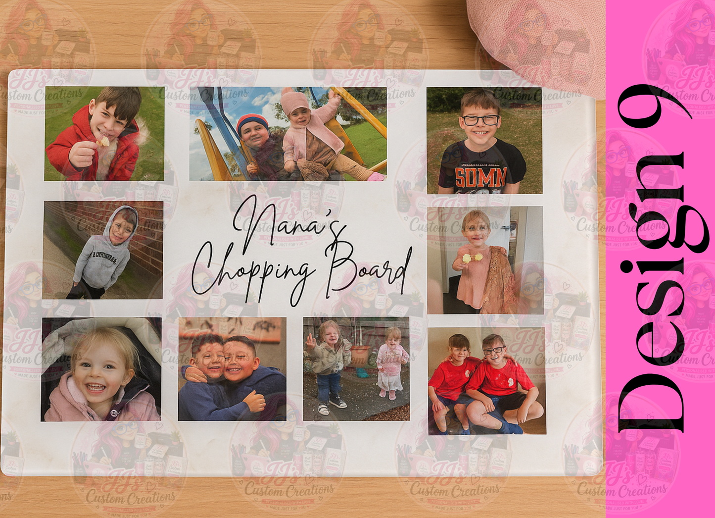 Personalised Photo Chopping Board – Custom Family Keepsake Gift