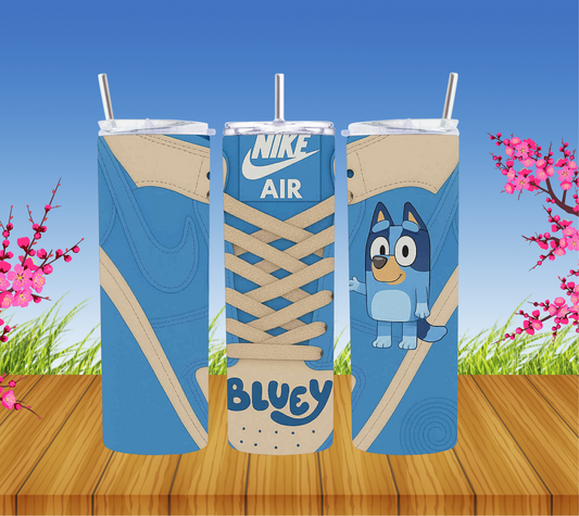 Blue dog trainer tumbler