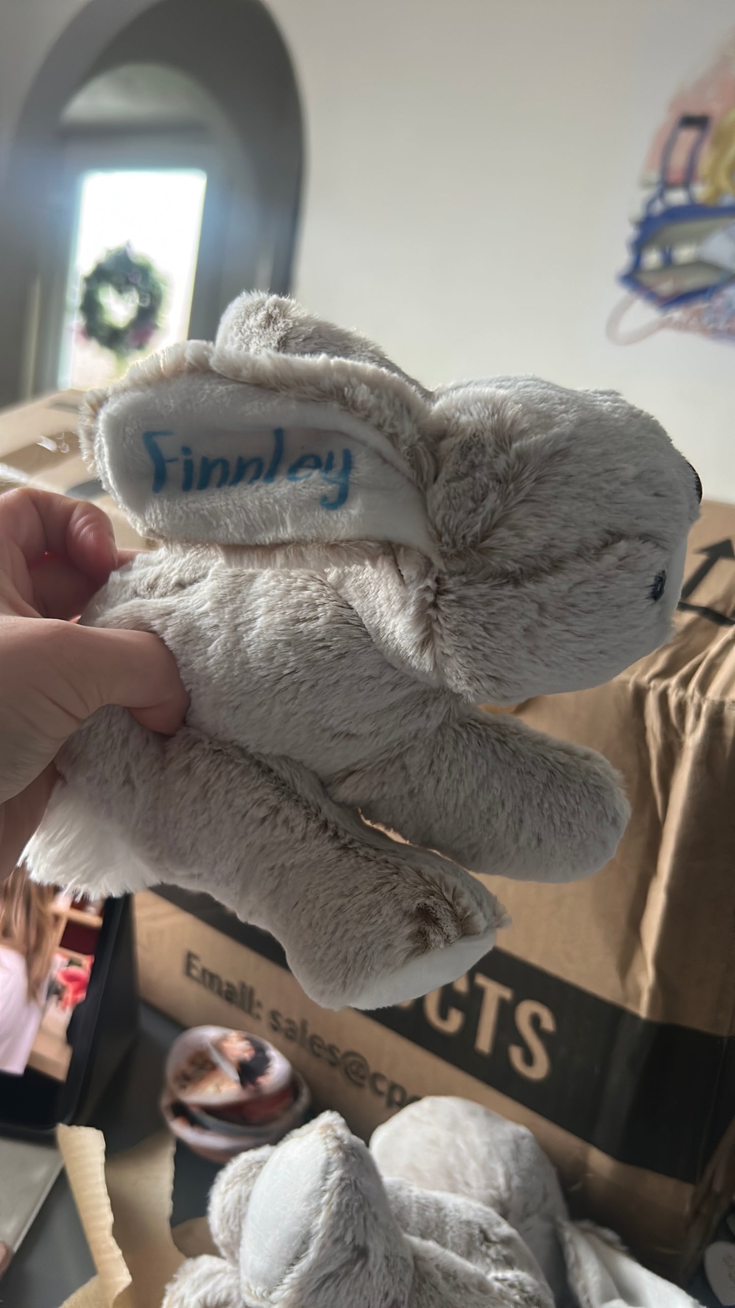 Personalised Bunny Teddy | custom bunny plush | cute keepsake gift