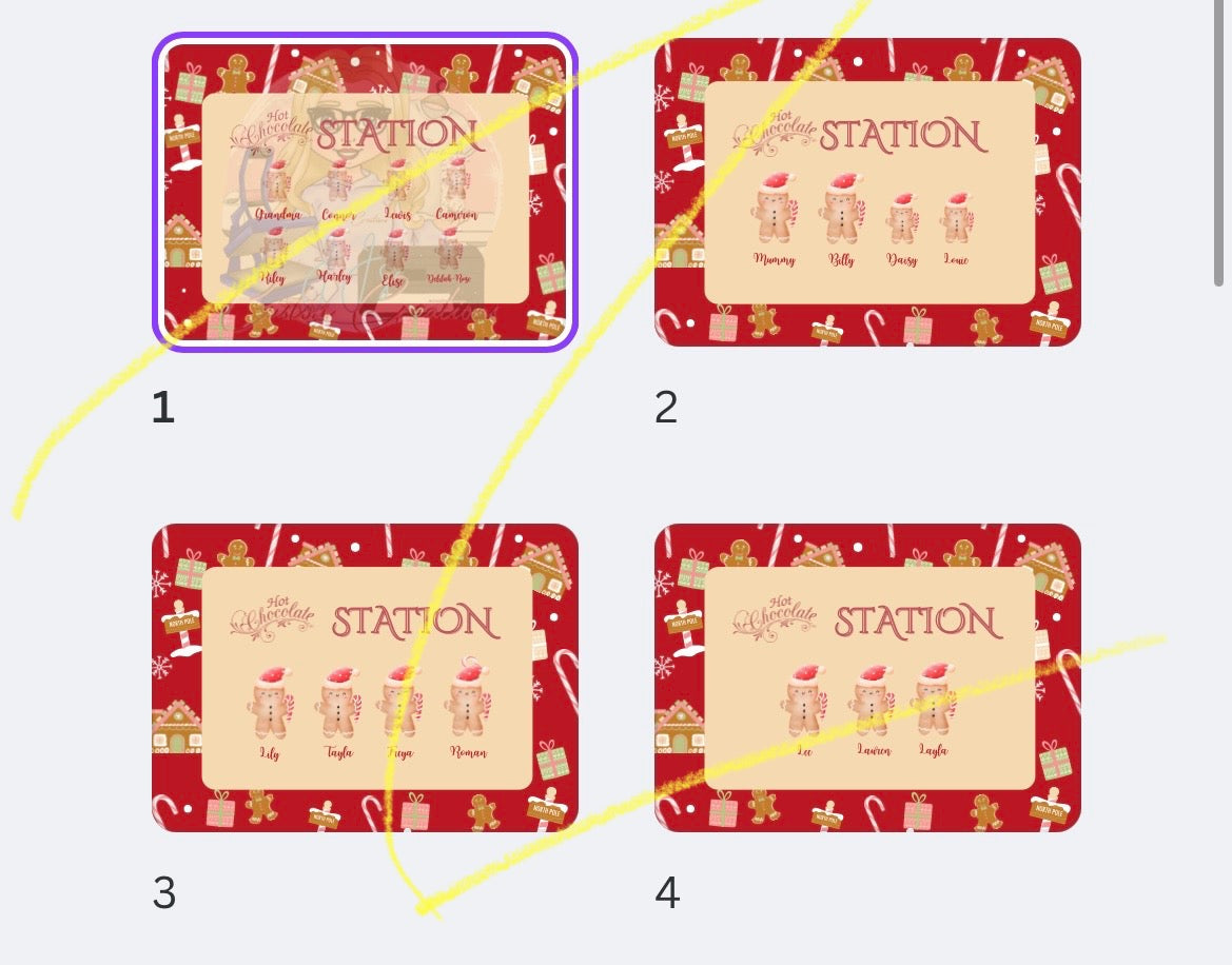 Hot Chocolate Station Board