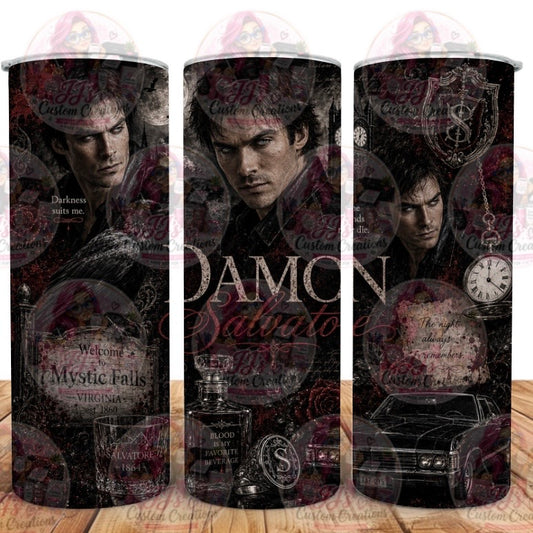 Damon Inspired 20oz Tumbler Vampire-Themed Gift – main product image
