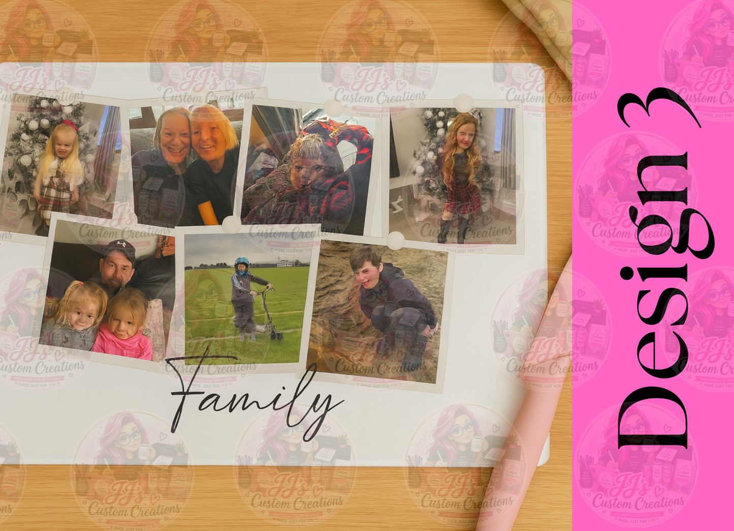 Personalised Photo Chopping Board – Custom Family Keepsake Gift