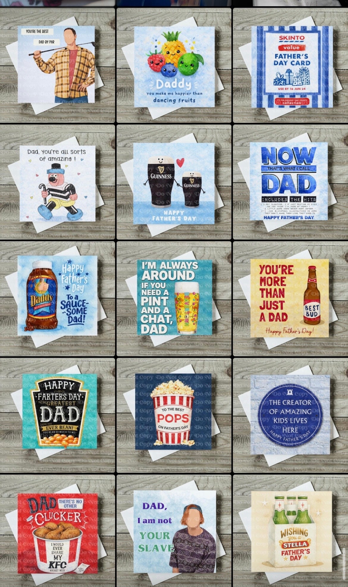 Father’s Day Cards - multiple choices