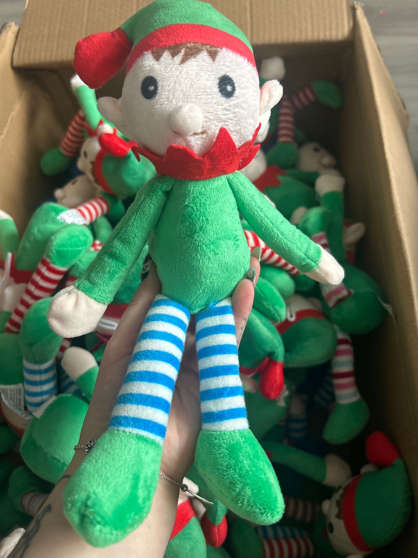 Personalised 6” Plush Elf | Custom Name | Multiple Colour Options | Christmas Keepsake for Kids