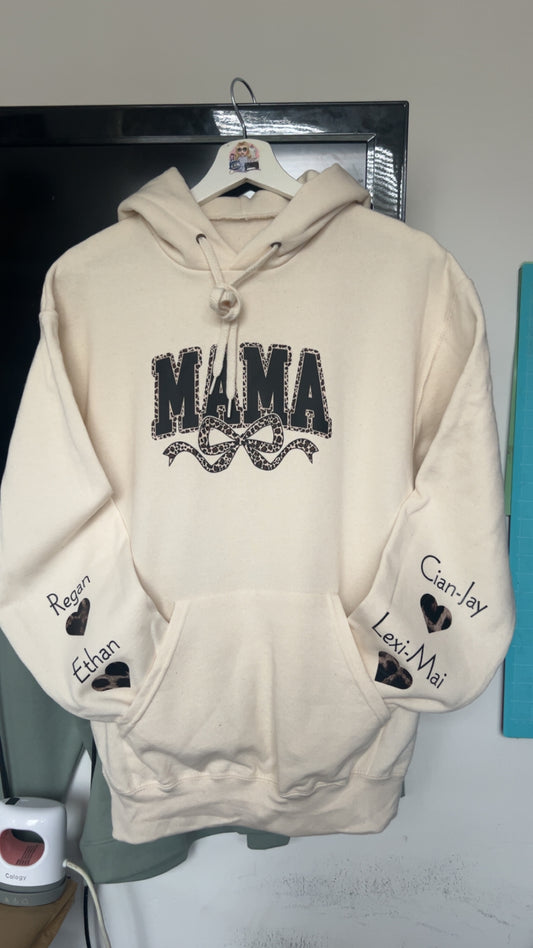 Woman’s Mama hoody - leopard print style
