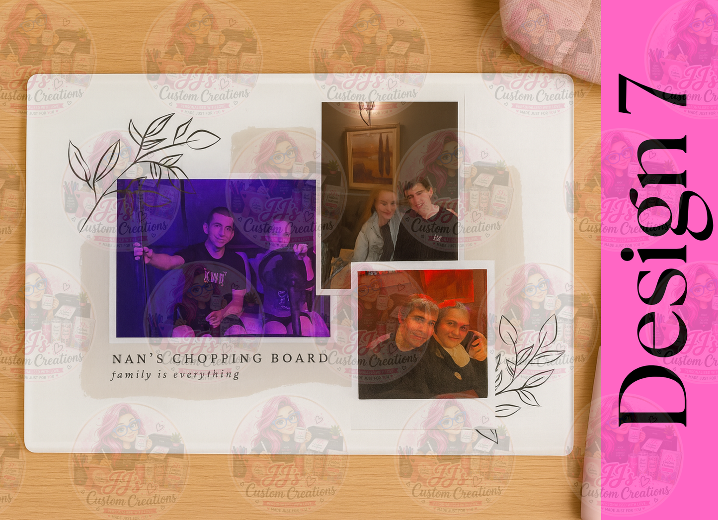 Personalised Photo Chopping Board – Custom Family Keepsake Gift