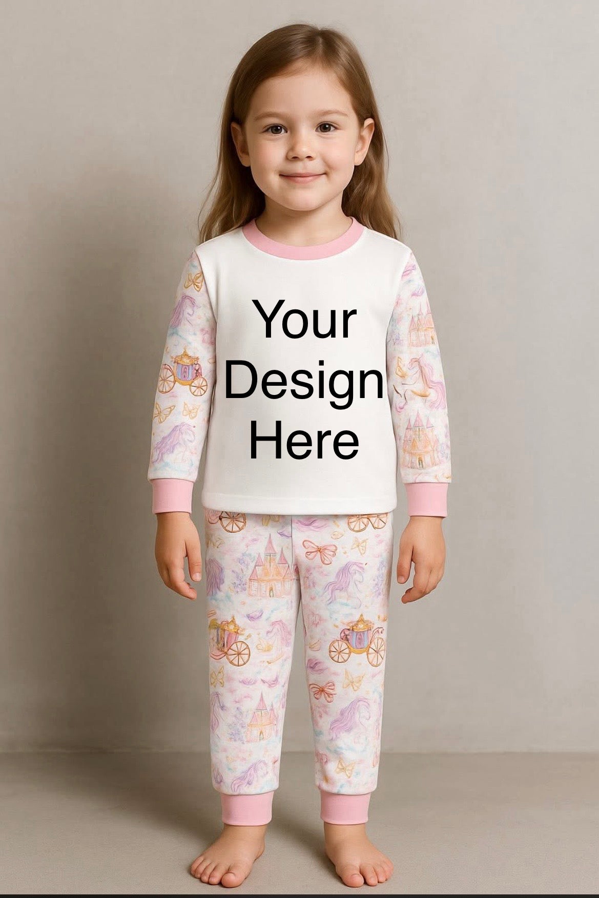 Girls Unicorn/Fairy Personalised pyjamas | custom girls pjs | when I wake up pjs