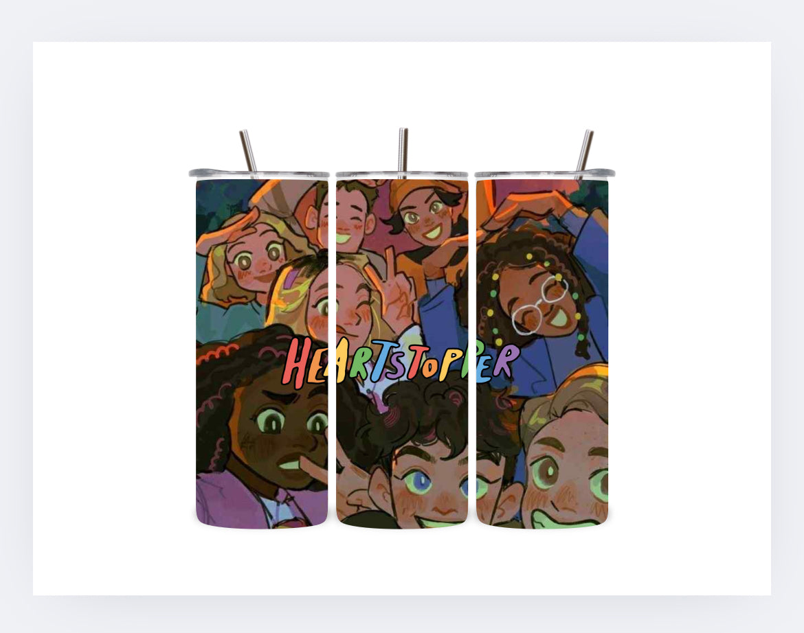 Heartstopper 20oz Stainless Steel Tumbler | Tumblers for Teens