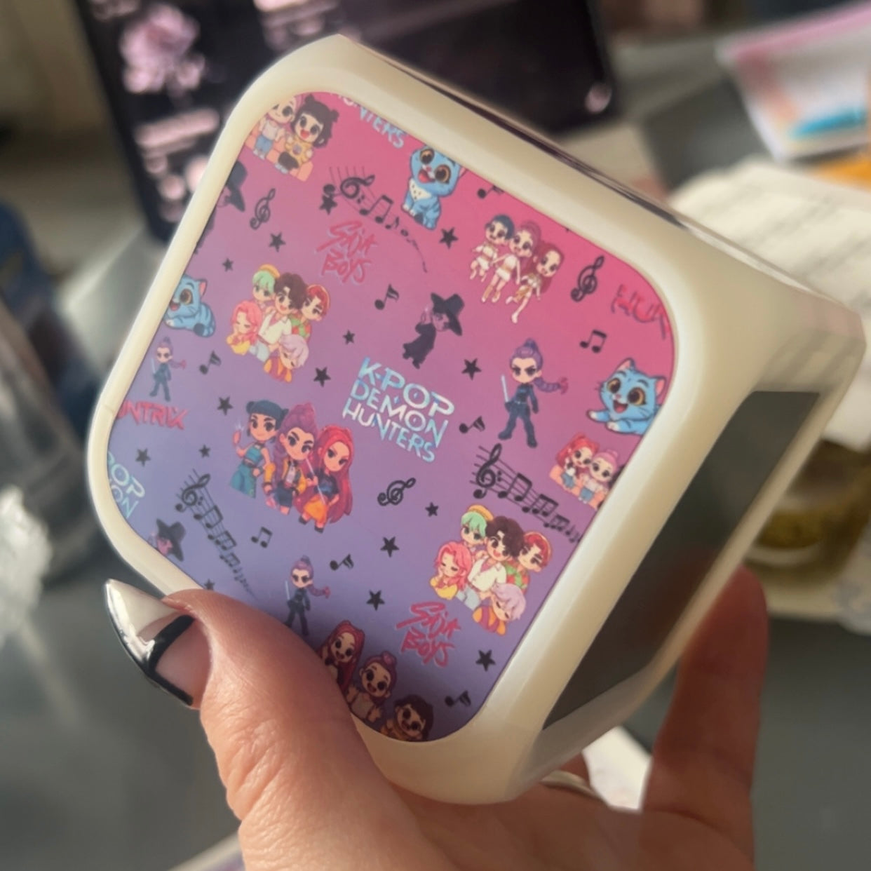 Custom LED digital alarm clock | light up colours | personalised alarm clock
