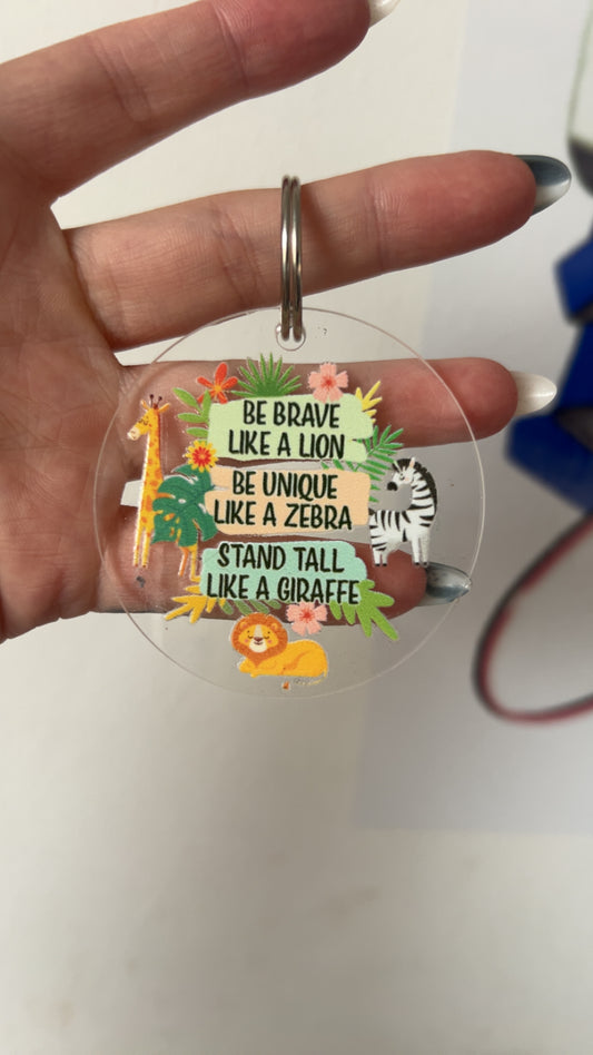 Be Brave Keyring