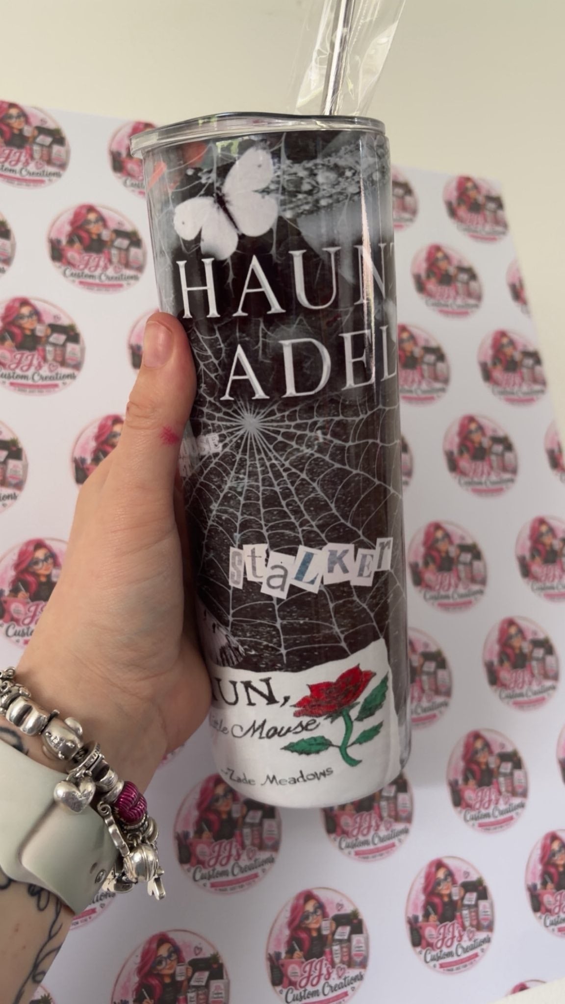 Haunting Adeline Inspired 20oz Tumbler | Dark Romance Bookish Cup | Spicy Reader Gift | Stainless Steel Travel Mug UK