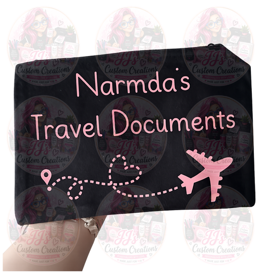 Travel Document Zip Pouch