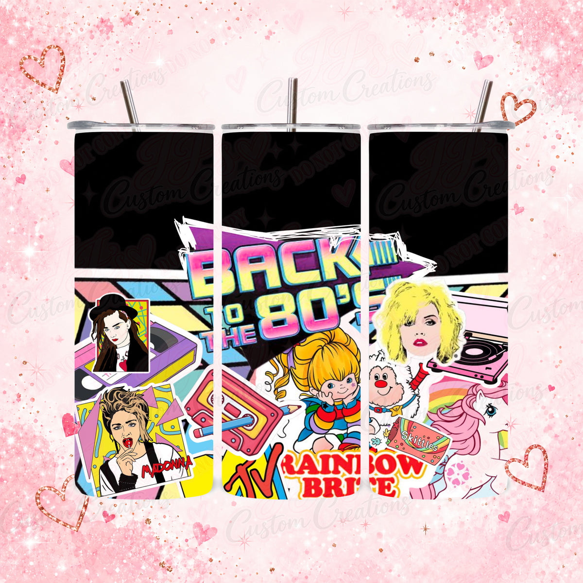 Back to the 80s 20oz Tumbler Retro Gift – product design image 2