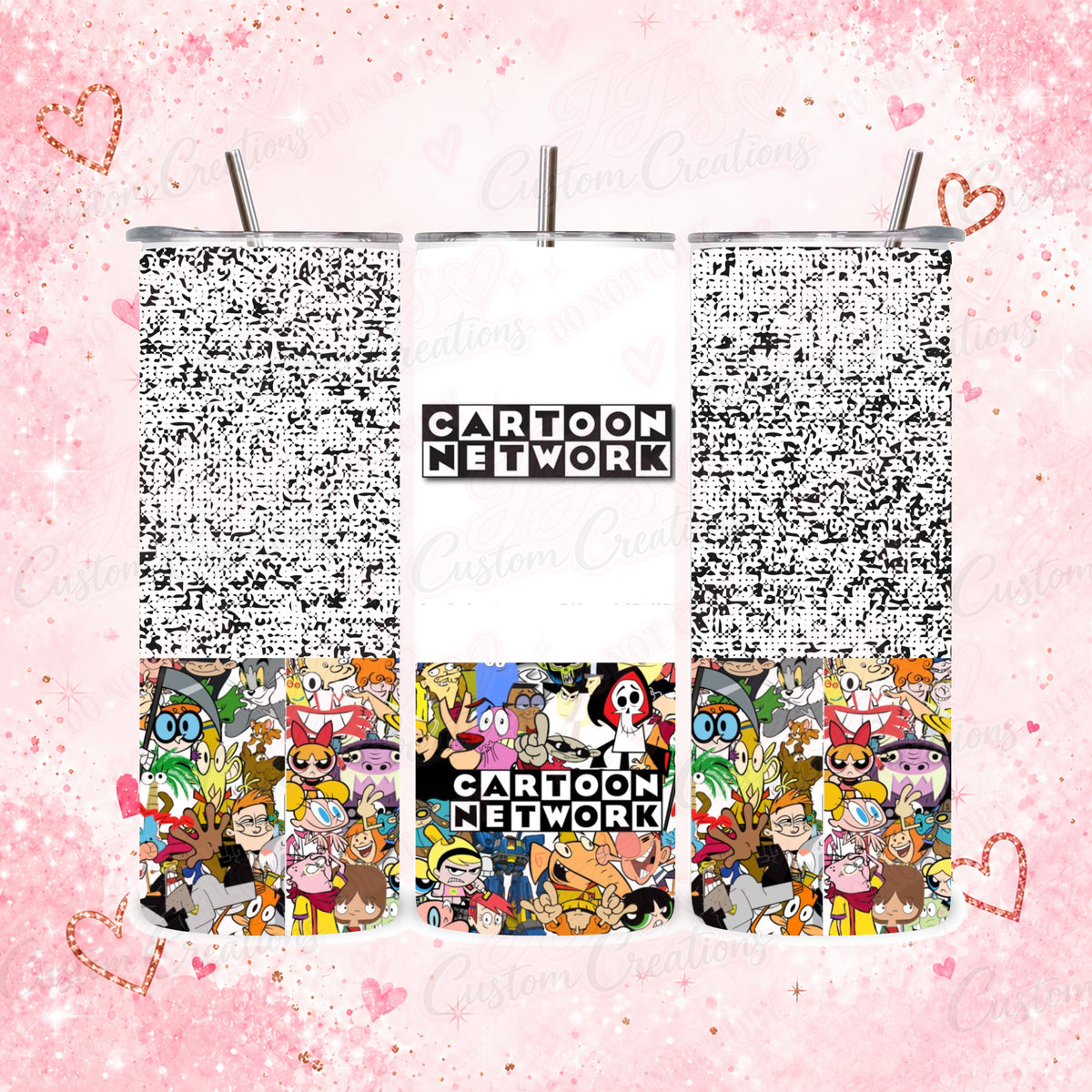 Cartoon Network-Inspired 20oz Tumbler Pink or Blue – main product image