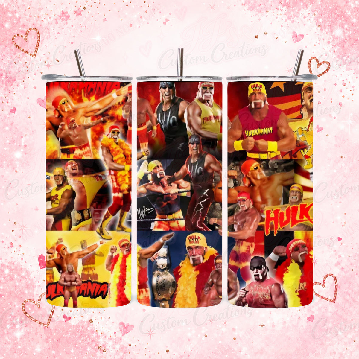 Hulk Hogan-Inspired Tumbler – Wrestling Fan Gift – main product view