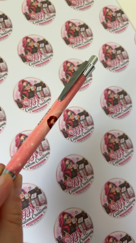 Personalised Small Business Logo Pen | Black Ink