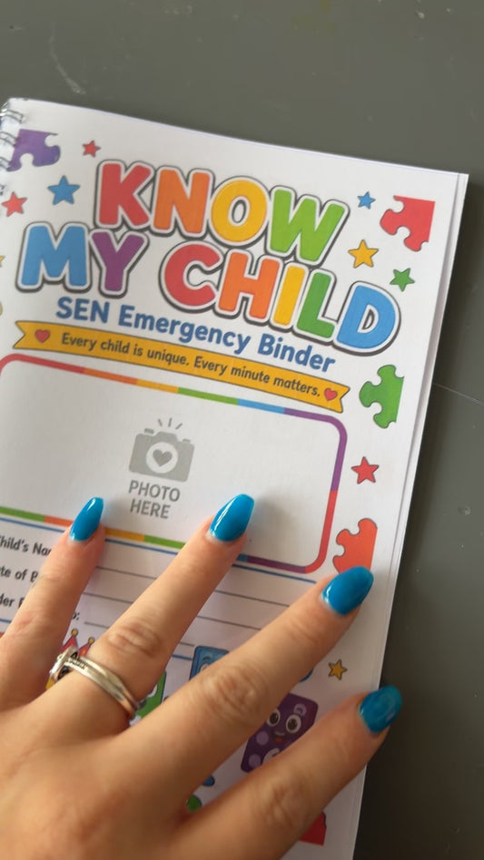 A5 Childs Emergency SEN Binder