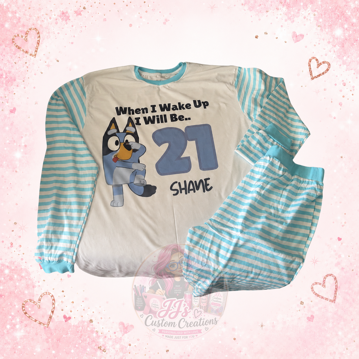 Personalised Shayne When I Wake Up I Will Be 21 pyjamas