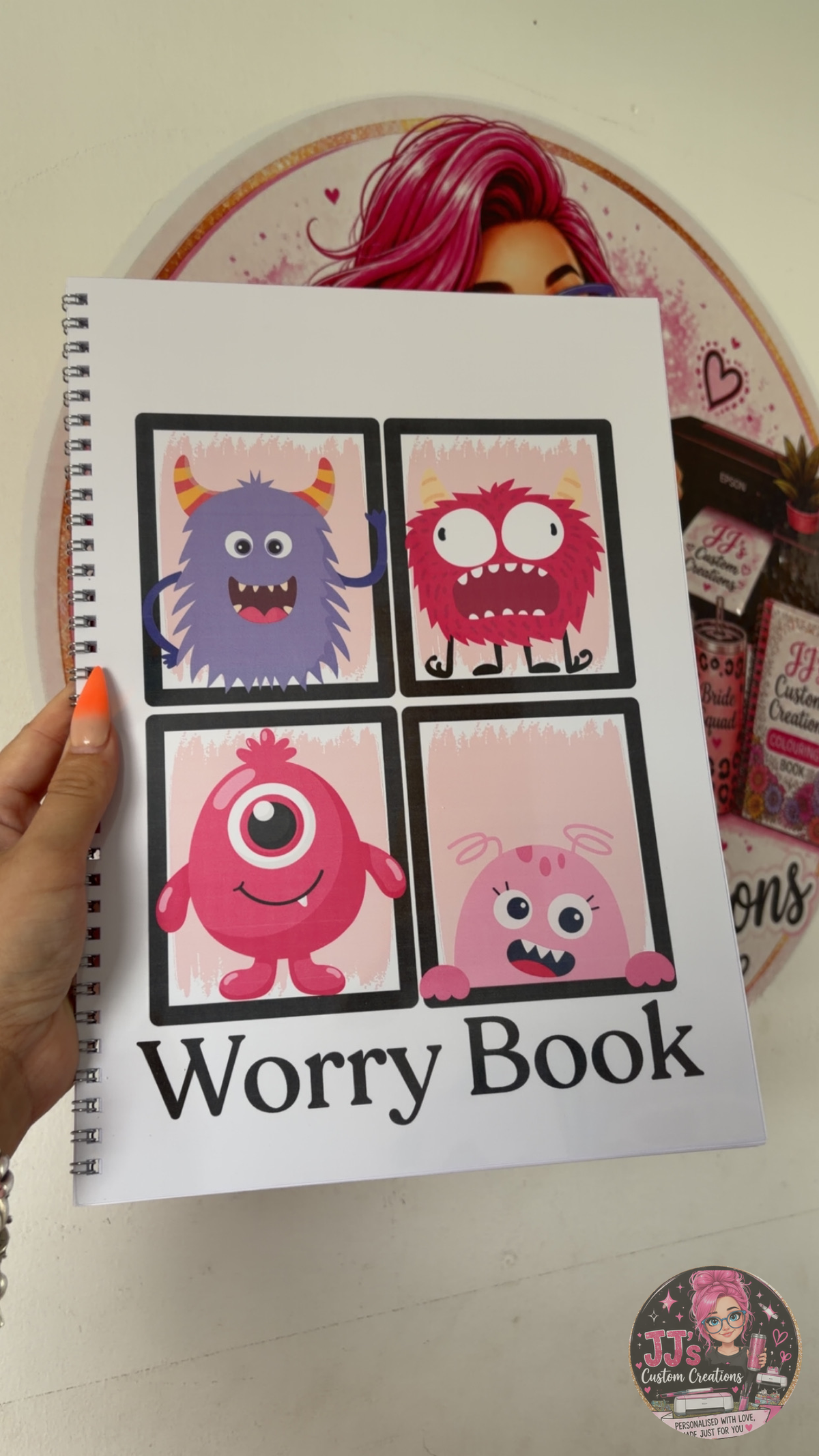 Blue Worry Book spiral-bound product photo